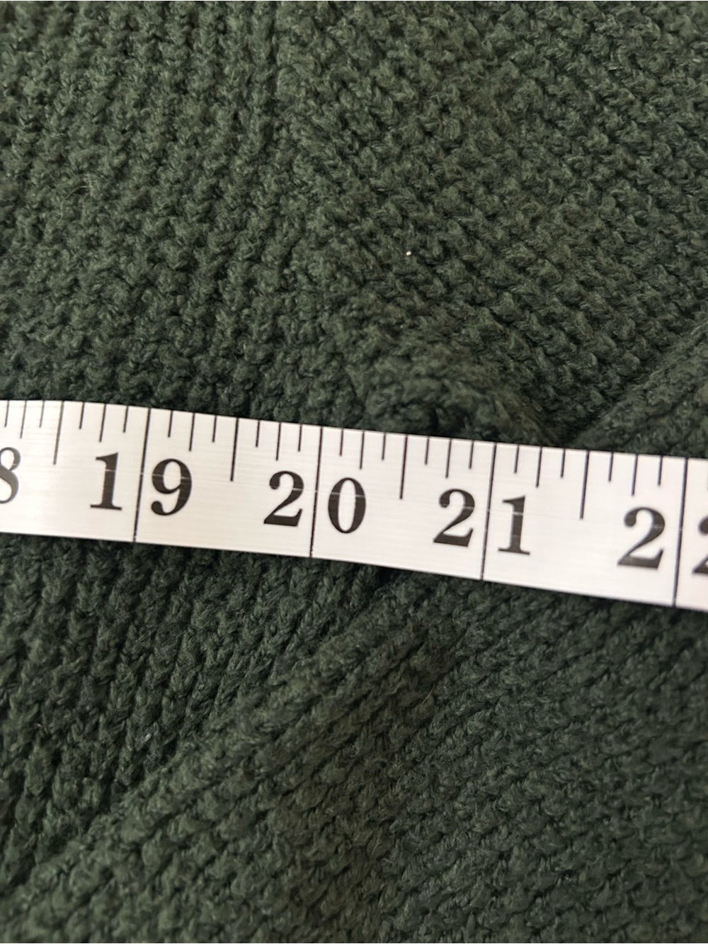 aerie Dark Green Ribbed Button Sweater - Picture 4 of 7